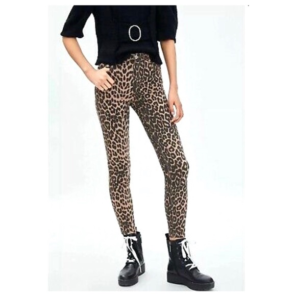 Zara cheetah high waist stretch legging NWT - Picture 2 of 8